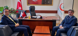 Kaymakam Yılmaz'dan Beypazarı Devlet Hastanesi Başhekimi Başkaya'ya ziyaret