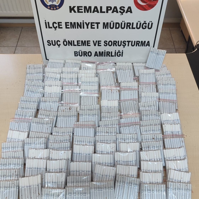 Kemalpaşa'da 2 bin 460 sigara ele geçirildi
