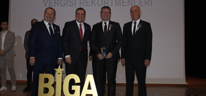 Biga'da ekonomiye değer katanlar ödüllendirildi