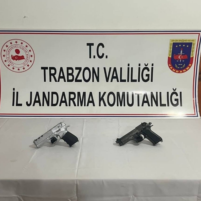 Trabzon'da kurusıkı tabancayla ateş eden kişiye idari para cezası