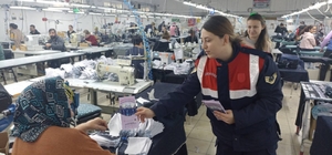 Uzunköprü'de jandarma KADES uygulamasını tanıttı