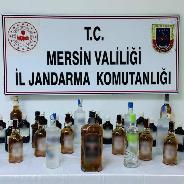 Mersin'de 'kaçak içki' operasyonunda 3 gözaltı