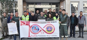 Kemer'de jandarma, orman ekibine trafik eğitimi verdi