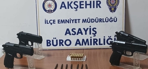 Akşehir'de fason silah ele geçirildi