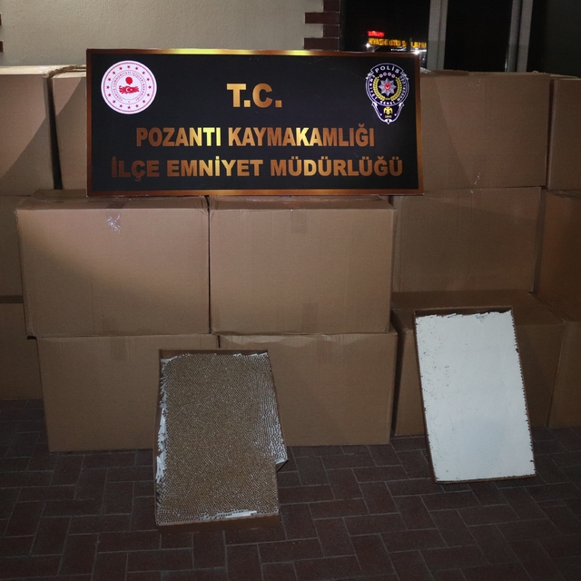 Adana'da 1 milyon 636 bin kaçak makaron ele geçirildi