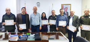 Orman İşletme Müdürlüğü personeline başarı belgesi verildi