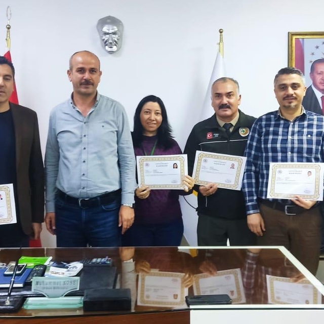 Orman İşletme Müdürlüğü personeline başarı belgesi verildi