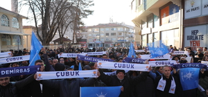AK Parti Çubuk Belediye Başkan adayı Demirbaş'a coşkulu karşılama