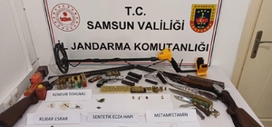 Samsun'da uyuşturucu ve silah kaçakçılığı operasyonunda 3 zanlı yakalandı