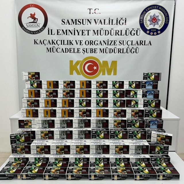 Samsun'da 40 bin makaron ele geçirildi