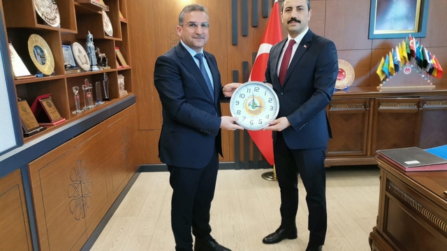 Elazığ Orman Bölge Müdürü Çetiner'den, Baskil Kaymakamı Kundakçı'ya ziyaret