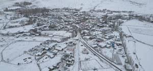 Erzurum'un kırsal mahallelerinde kışın yaşam zorlu geçiyor