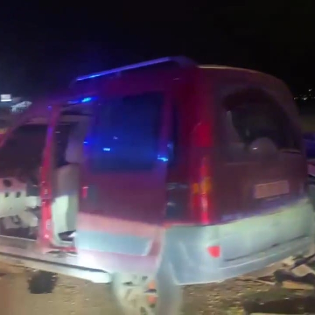 Yola çıkan köpek, kazaya neden oldu; 2 yaralı