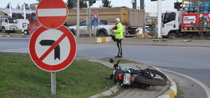 Lüleburgaz'da otomobille motosikletin çarpıştığı kazada 1 kişi yaralandı