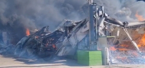 Mersin´de narenciye paketleme tesisinde yangın