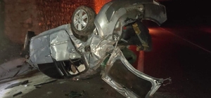 Kütahya'da devrilen otomobilin sürücüsü öldü