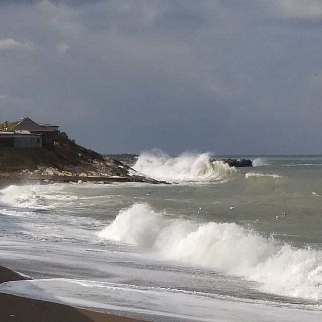 Akçakoca'da rüzgarın etkisiyle dalga boyu 4 metreye ulaştı