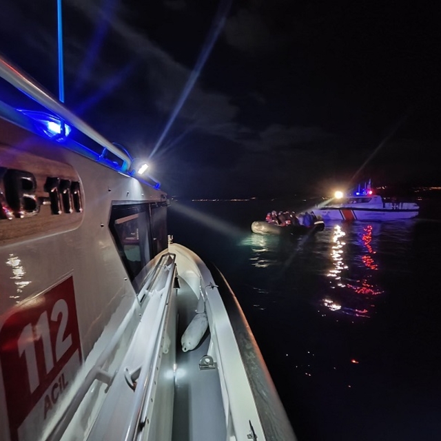 Çanakkale'nin Ayvacık ilçesi açıklarında 39 düzensiz göçmen yakalandı