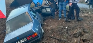 Zonguldak'ta barakaya çarpan otomobildeki 1 kişi öldü, 1 kişi yaralandı