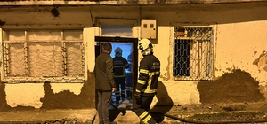 Tokat'ta tek katlı evde çıkan yangın söndürüldü