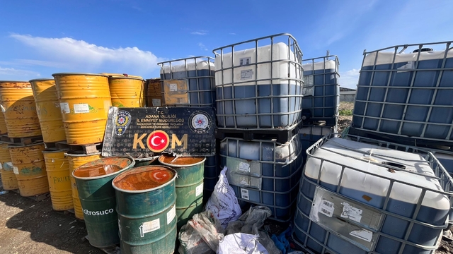 Adana'da 22 bin 60 litre kaçak akaryakıt ele geçirildi