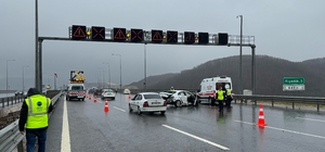 Kuzey Marmara Otoyolu'nda zincirleme kazada 5 kişi yaralandı