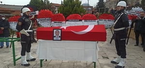 Şehit polis memuru, son yolculuğuna uğurlandı