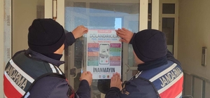 Enez'de jandarmadan telefon ve internet dolandırıcılığı uyarısı