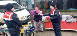 Uzunköprü'de jandarma ekipleri KADES uygulamasını anlattı