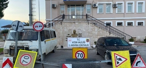 Aydın'da trafik levhası çalan 4 şüpheli yakalandı