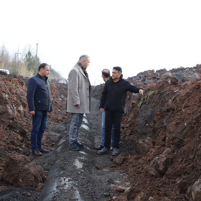 Diyarbakır'da deprem konutları içme suyu projesinde çalışmalar sürüyor