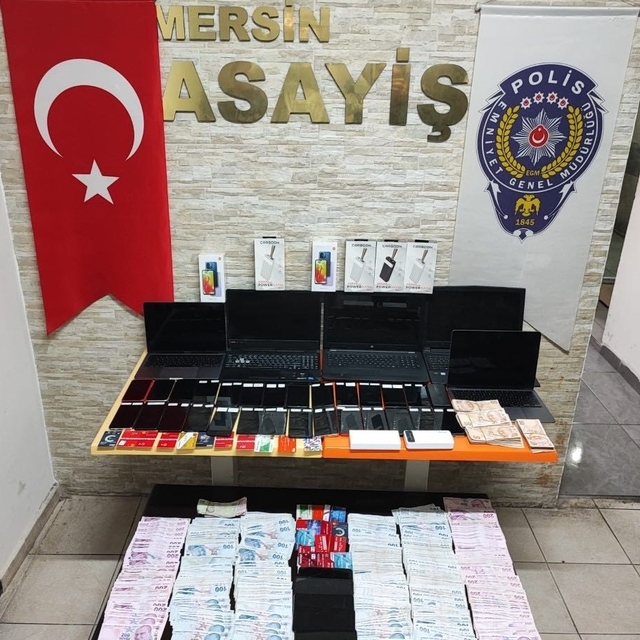 Mersin'de yasa dışı bahis oynatan 9 şüpheliden biri tutuklandı