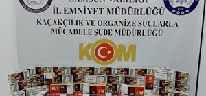 Samsun'da 22 bin 400 makaron ele geçirildi