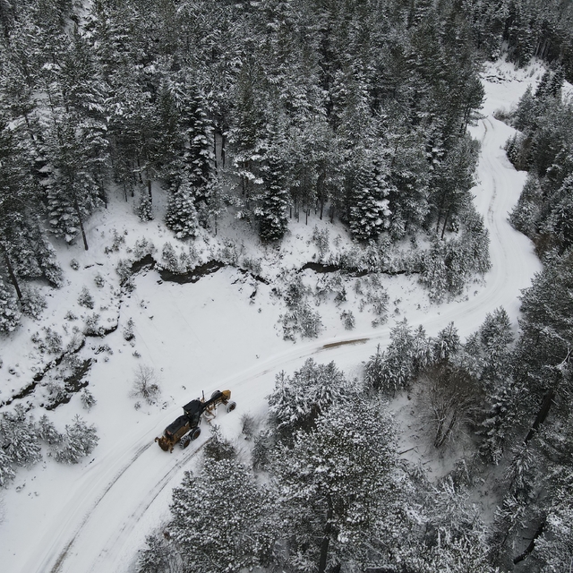 Kastamonu'da ekiplerin zorlu kar mücadelesi sürüyor