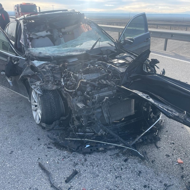 Konya'da kamyona arkadan çarpan otomobildeki 2 kişi yaralandı