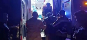 Kapanan yol 2 saatlik çalışma ile açıldı; hasta hastaneye götürüldü