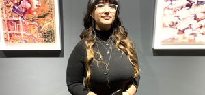 Depremzede akademisyen Hatay'da yaşadıklarını tuvale yansıttı