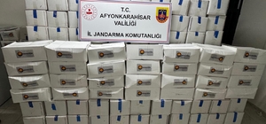 Afyonkarahisar'da gümrük kaçağı ceviz içi ele geçirildi