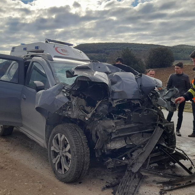 Tokat´ta cip, kamyona çarptı: 1 yaralı