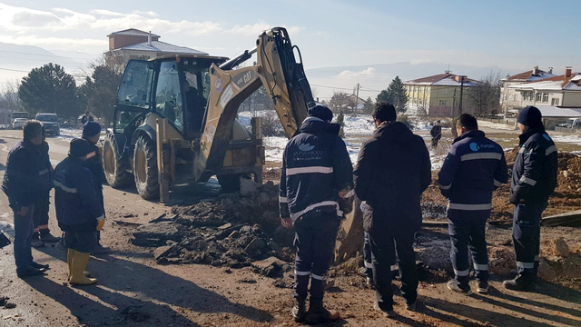 Karabük'te doğal gaz borusu patladı