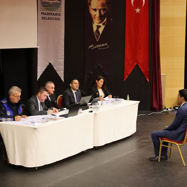 Marmaris'te zabıta adayları zorlu spor testinde ter döktü