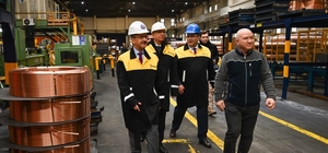 Kocaeli Valisi Yavuz, fabrika ziyaretlerini sürdürüyor