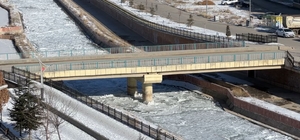 Çoruh Nehri buz tuttu; havaya atılan sıcak su kristalleşti