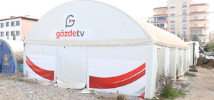 6 ŞUBAT DEPREMLERİNİN BİRİNCİ YILI - Gözde TV, yayınlarını 360 gündür çadırdan yapıyor