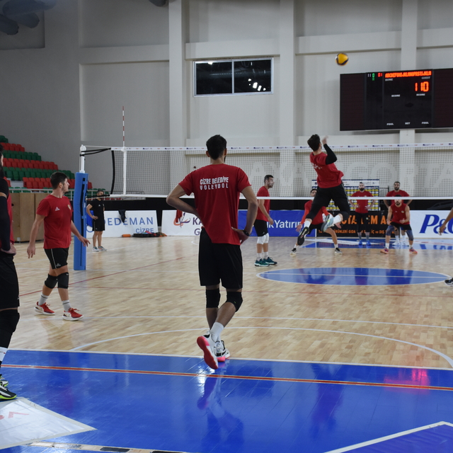 Cizre Belediyespor, Halkbank maçı hazırlıklarını sürdürdü