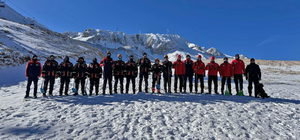 Davraz Kayak Merkezi'nde kurtarma tatbikatı yapıldı