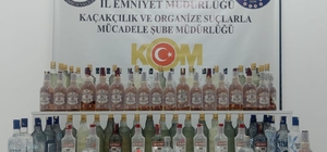 Samsun'da gümrük kaçağı içki operasyonu