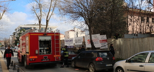 Lüleburgaz'da metruk binada çıkan yangın söndürüldü