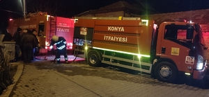 Beyşehir'de bir evde çıkan yangın hasara neden oldu