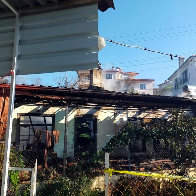 Sobadan çıkan yangında öldü
